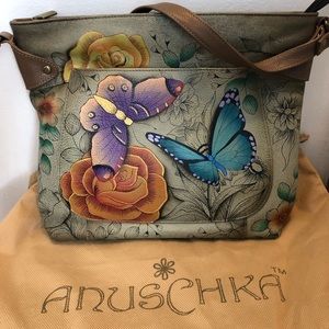 anuschka hand painted purse - never used